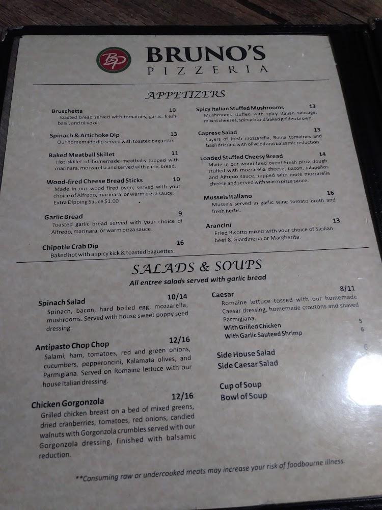 Bruno's Pizzeria Menu image 3