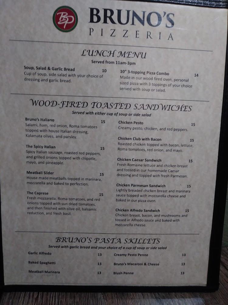 Bruno's Pizzeria Menu image 4